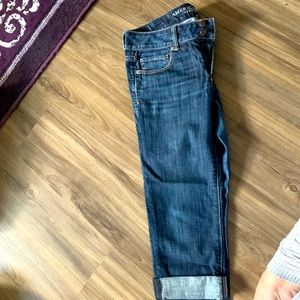 American Eagle artist crop jeans